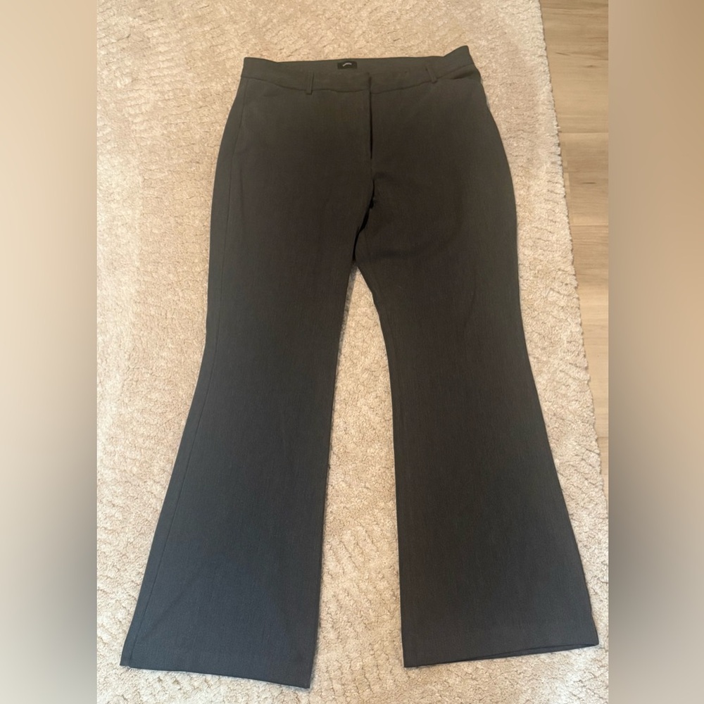 Express grey Editor Flare midrise Dress Pants